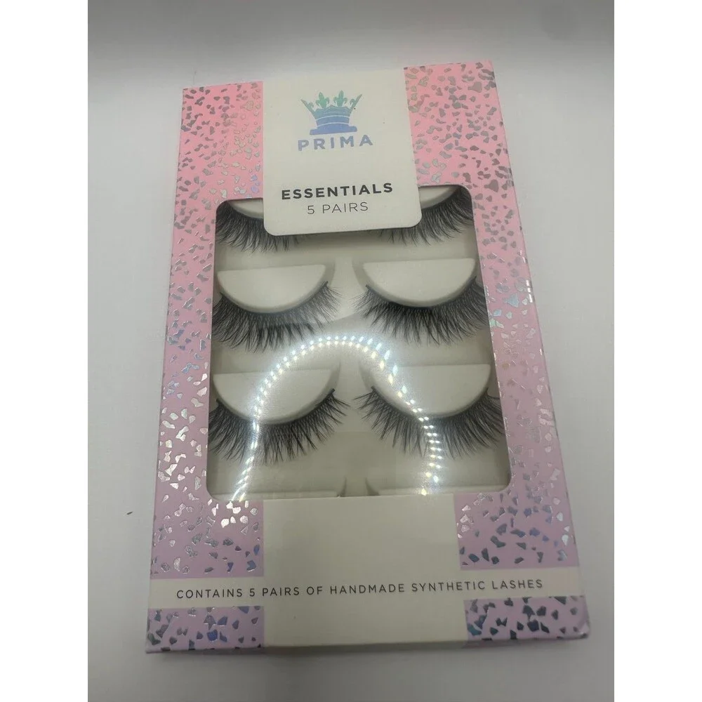PrimaLashes Essentials 5 Pair Pack Vegan Lashes #Lisa 1 Packs 5 Lashes